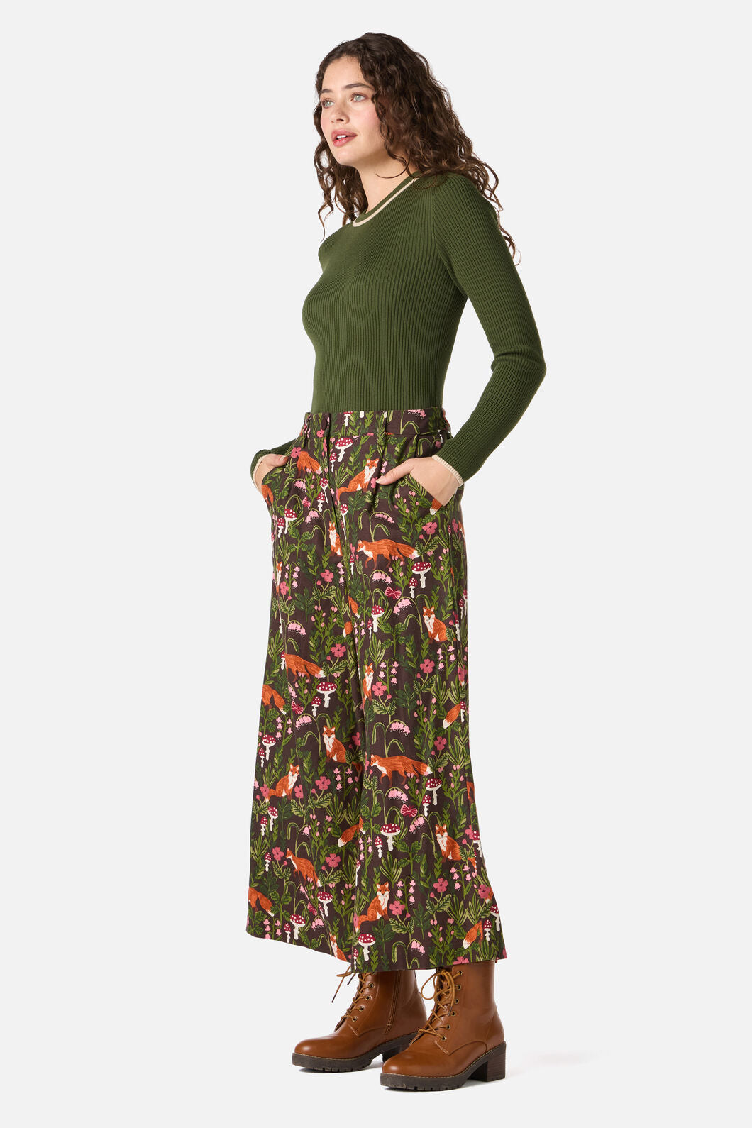 Princess Highway - Fancy Foxes Culotte - chocolate