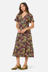 Princess Highway - Iris Ditsy Wrap Midi Dress - pink