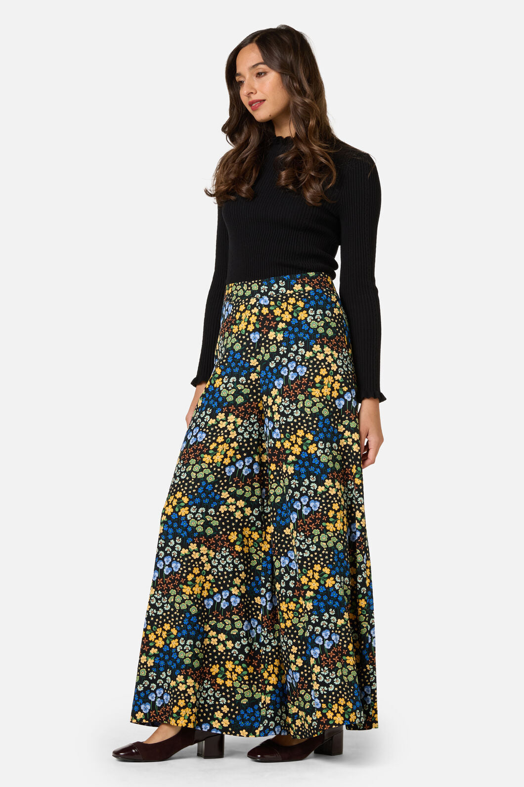 Princess Highway - Iris Ditsy Palazzo Pant - blue