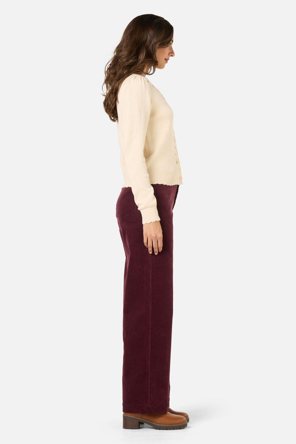 Princess Highway - Iris Embroidered Cardigan - cream