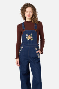 Princess Highway - Quokka Embroidered Overall - blue-denim