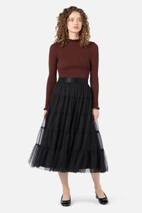 Princess Highway - Francesca Tulle Midi Skirt - black