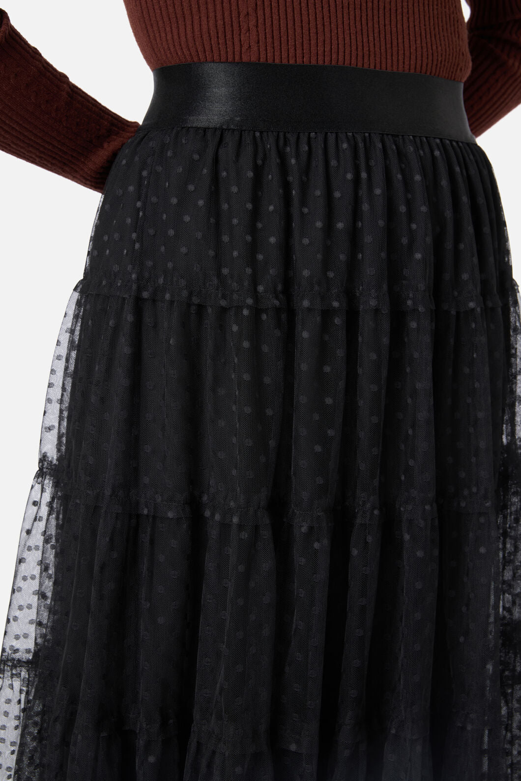 Princess Highway - Francesca Tulle Midi Skirt - black