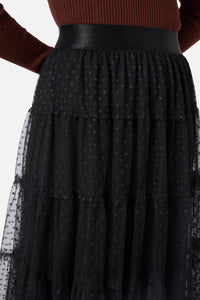 Princess Highway - Francesca Tulle Midi Skirt - black