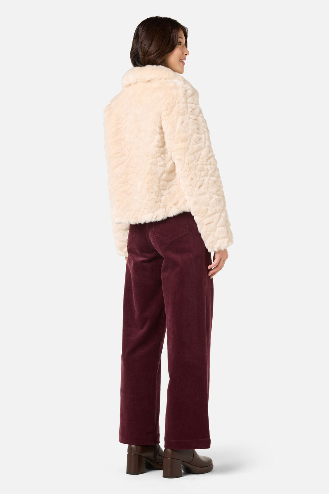 Princess Highway - Penelope Faux Fur Jacket - cream