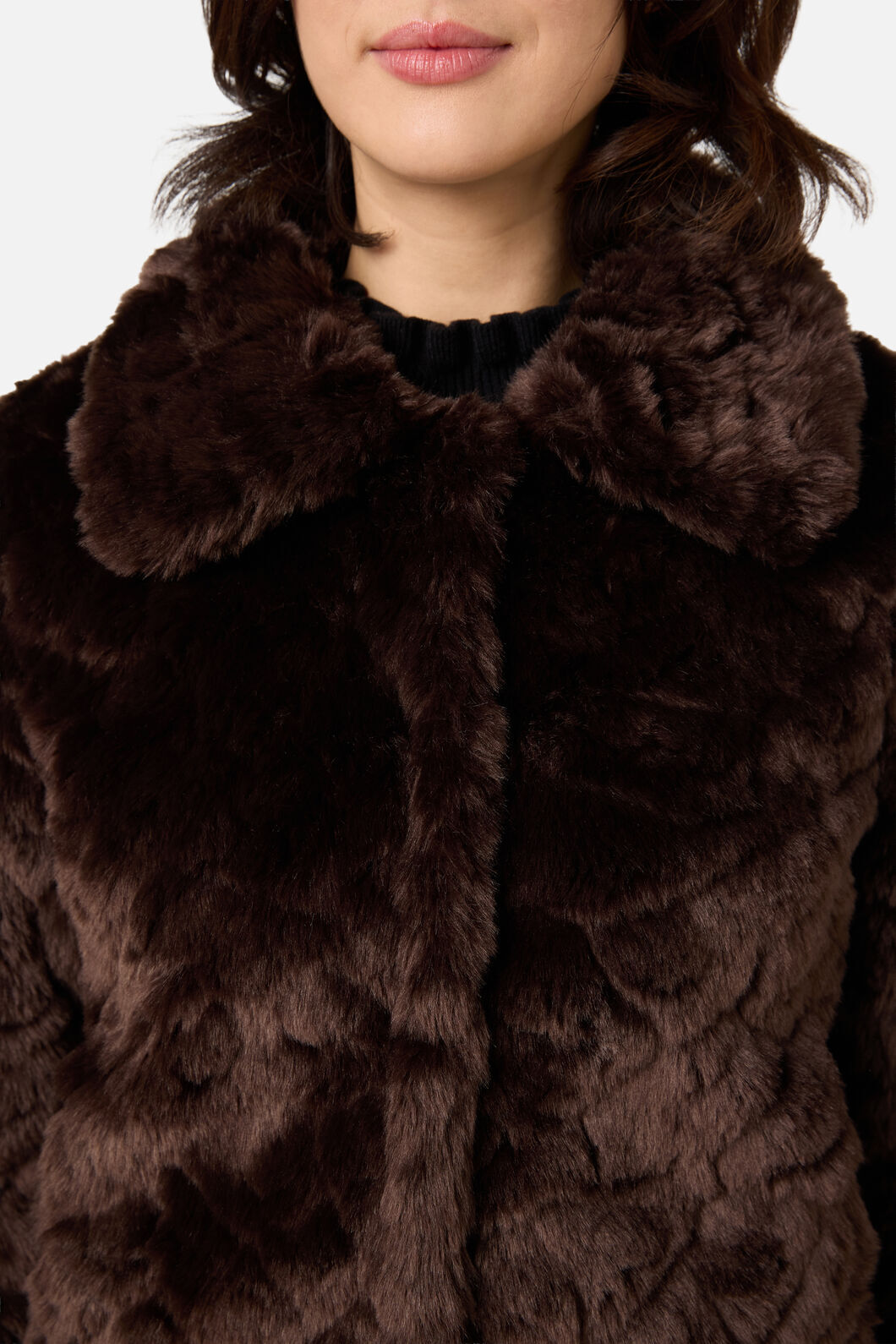 Princess Highway - Penelope Faux Fur Jacket - chocolate
