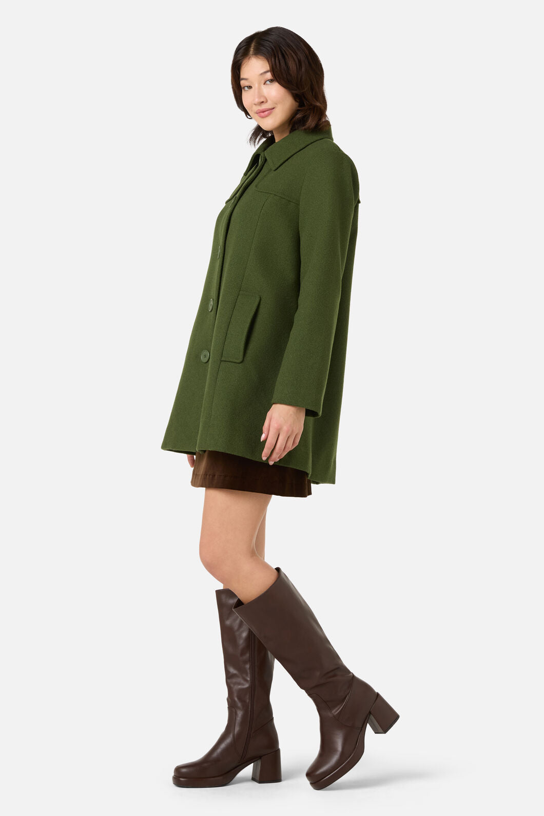 Princess Highway - Jacqueline Wool Blend Coat - green