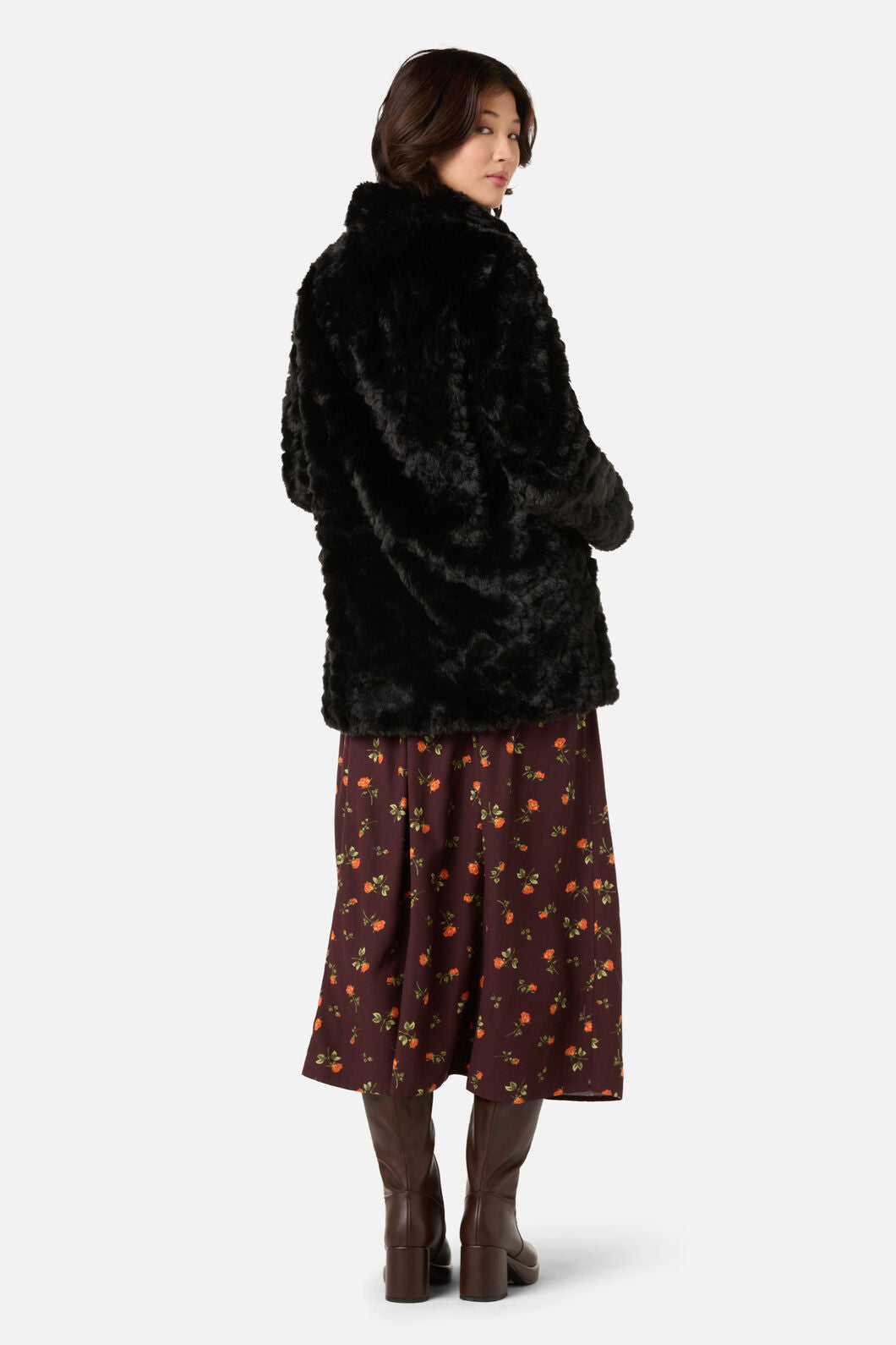Princess Highway - Belinda Fur Coat - black