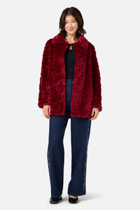 Princess Highway - Belinda Fur Coat - red