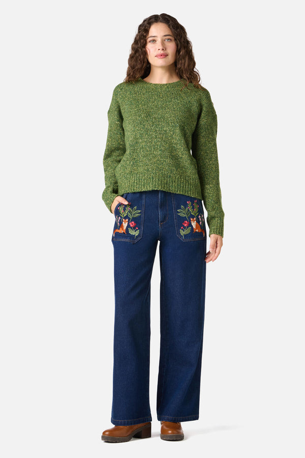 Princess Highway - Cute Cozy Wool Blend Jumper - olive