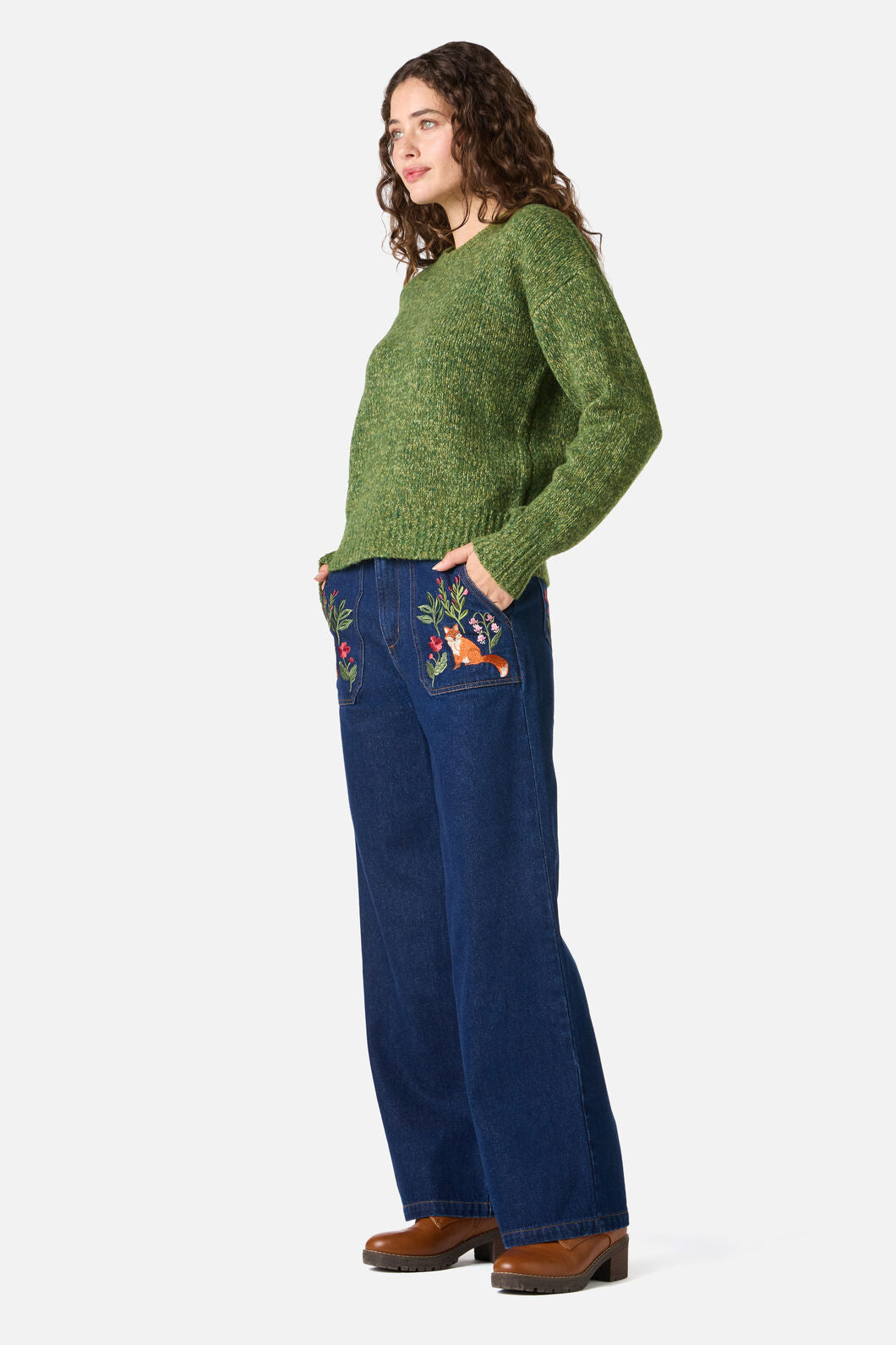 Princess Highway - Cute Cozy Wool Blend Jumper - olive