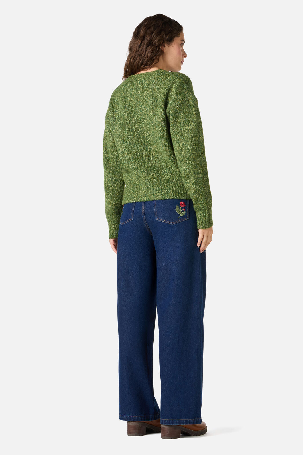 Princess Highway - Cute Cozy Wool Blend Jumper - olive