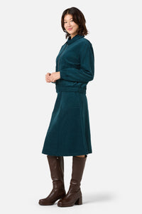 Princess Highway - Jamie Cord Bomber Jacket - teal