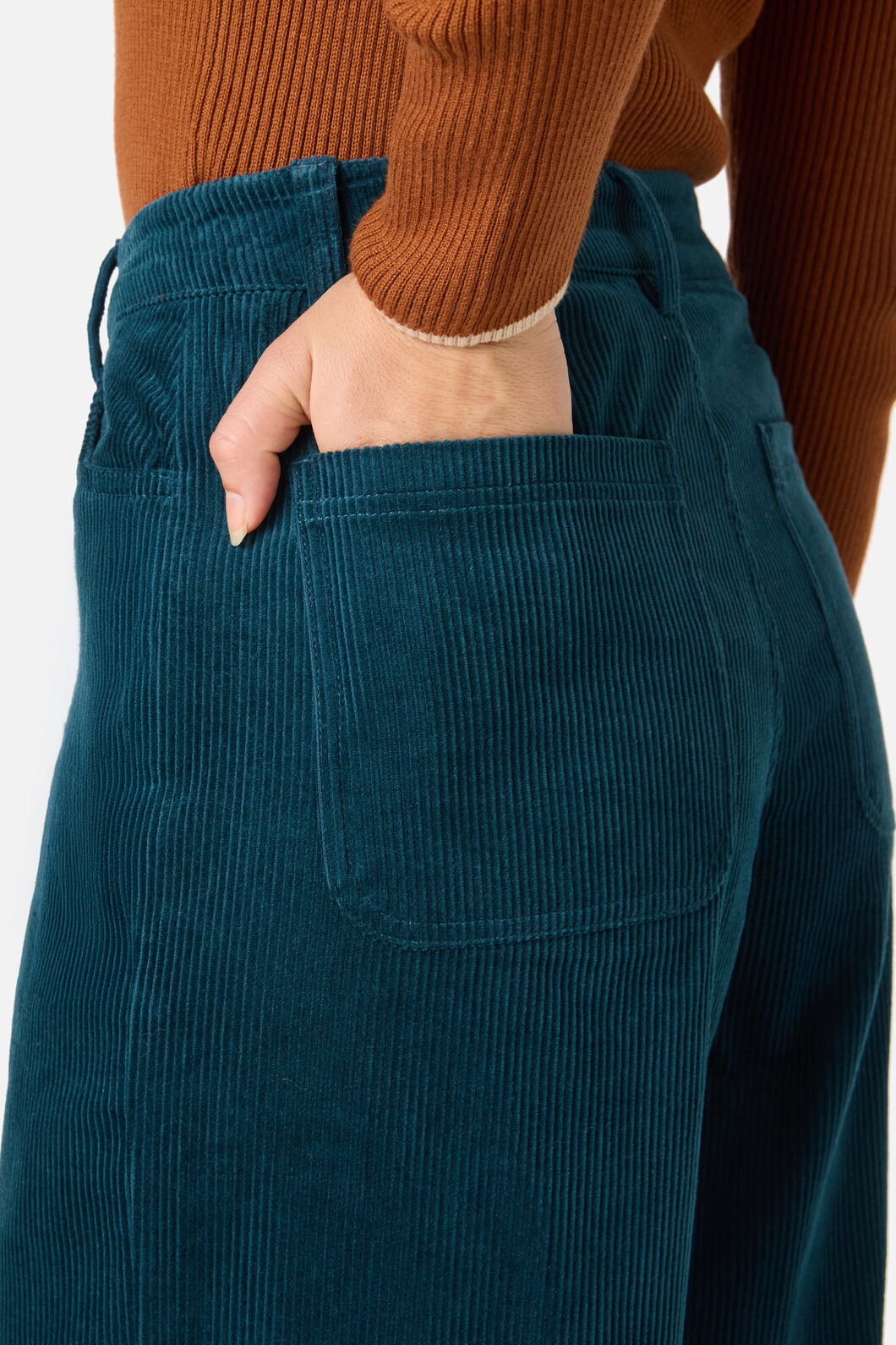 Princess Highway - Jamie Cord Wide Leg Jean - teal