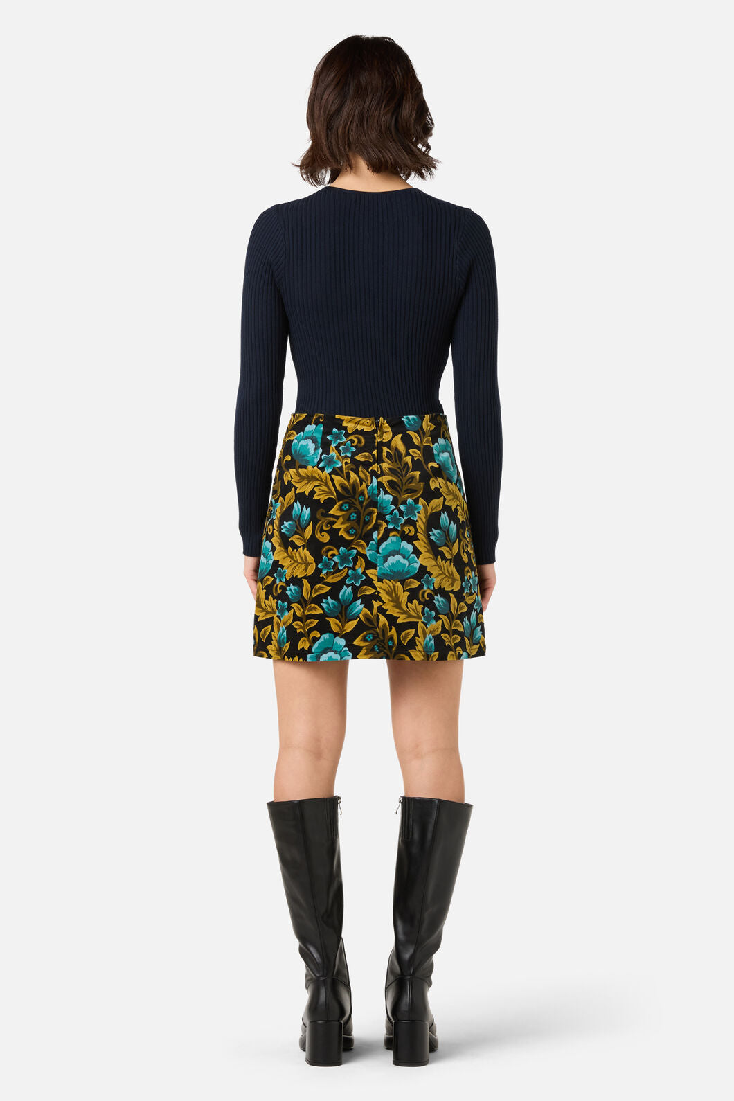 Princess Highway - Azura Velvet Mini Skirt - blue
