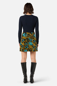 Princess Highway - Azura Velvet Mini Skirt - blue