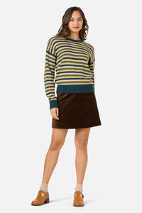 Princess Highway - Rory Wool Blend Stripe Jumper - green-multi