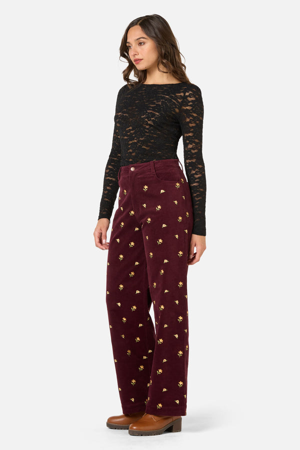 Princess Highway - Suzie Long Sleeve Lace Top - black