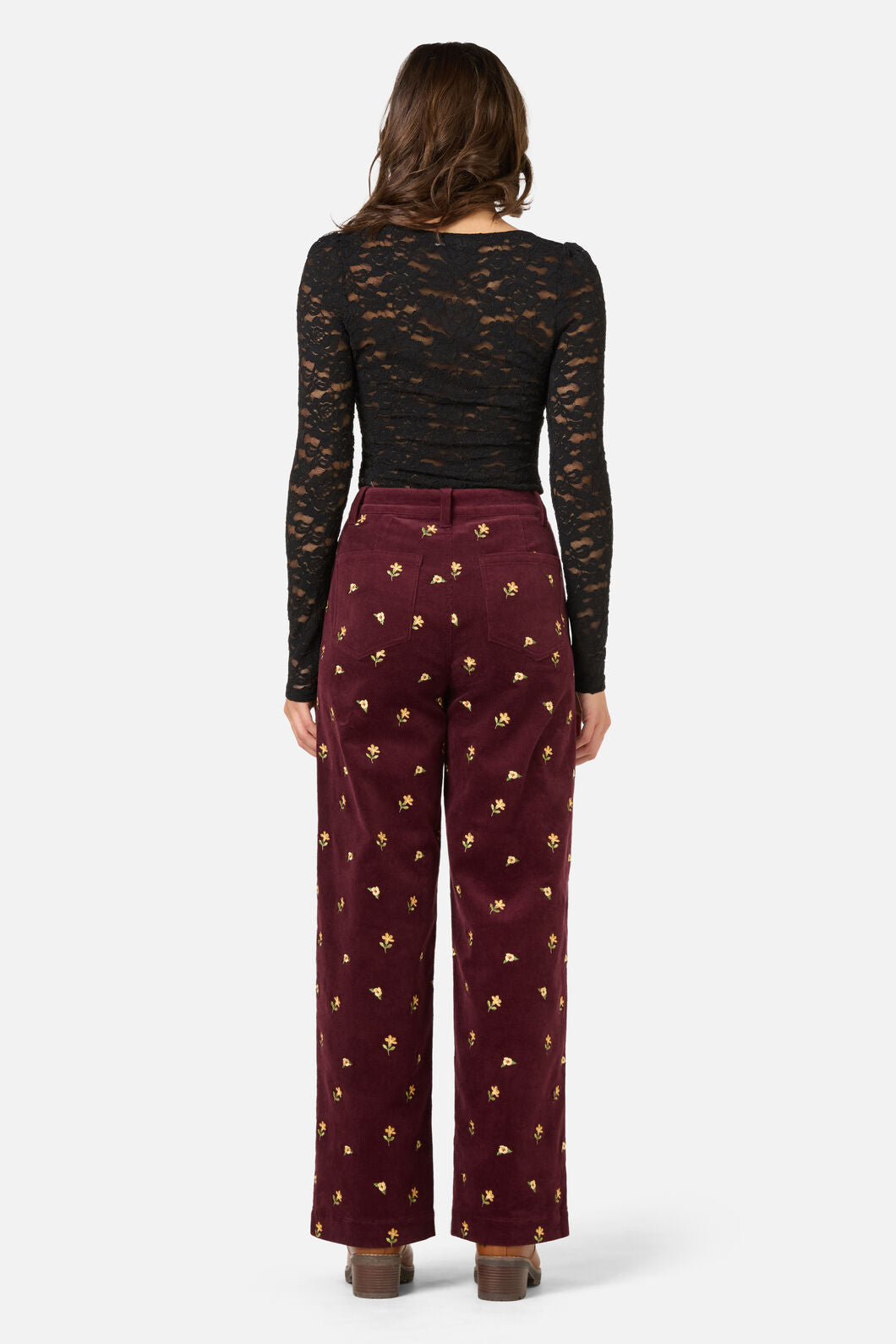 Princess Highway - Suzie Long Sleeve Lace Top - black