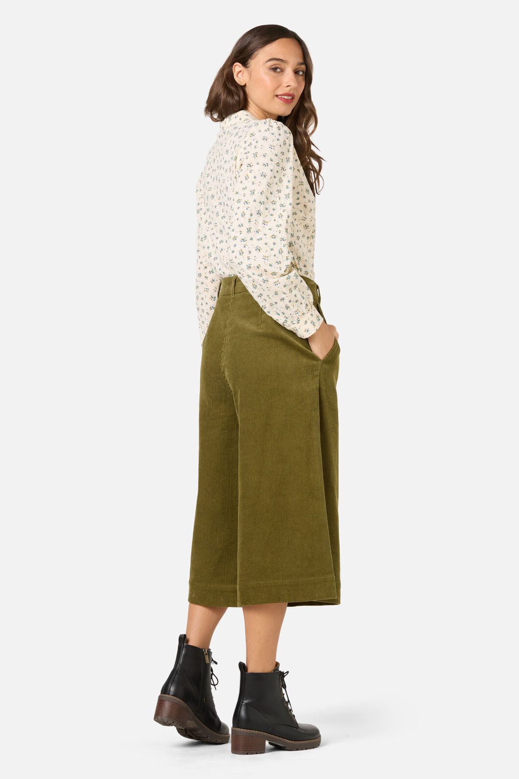 Princess Highway - Lani Ditsy Long Sleeve Blouse - blue