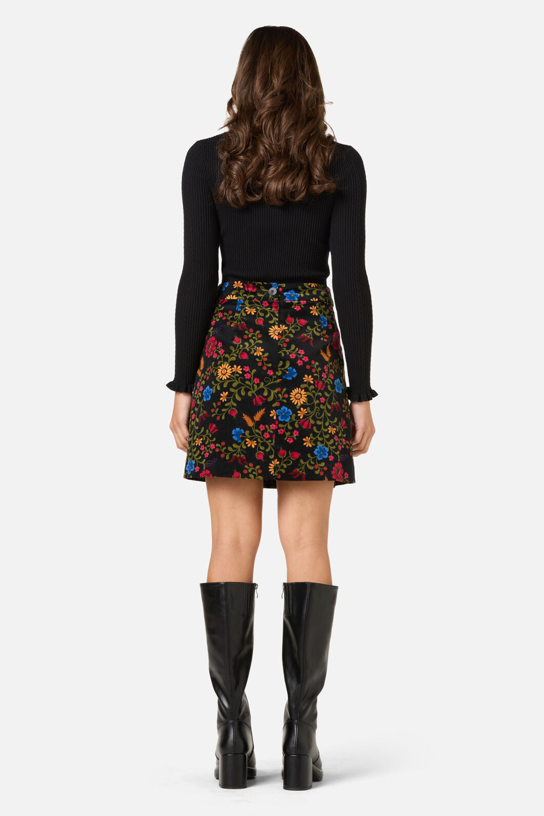 Joelle Floral Velvet Skirt – Dangerfield
