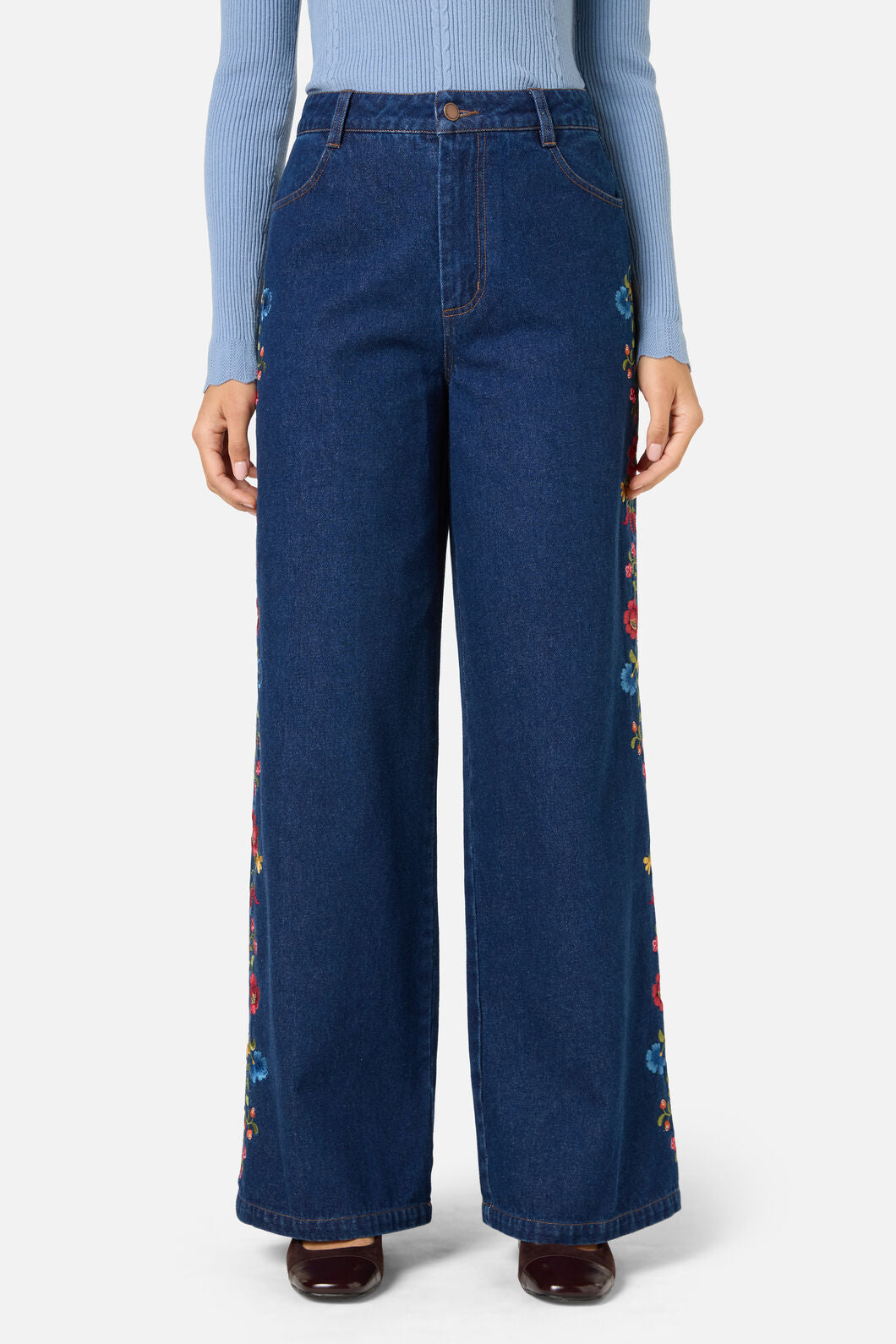 Princess Highway - Joelle Embroidered Jean - blue-denim