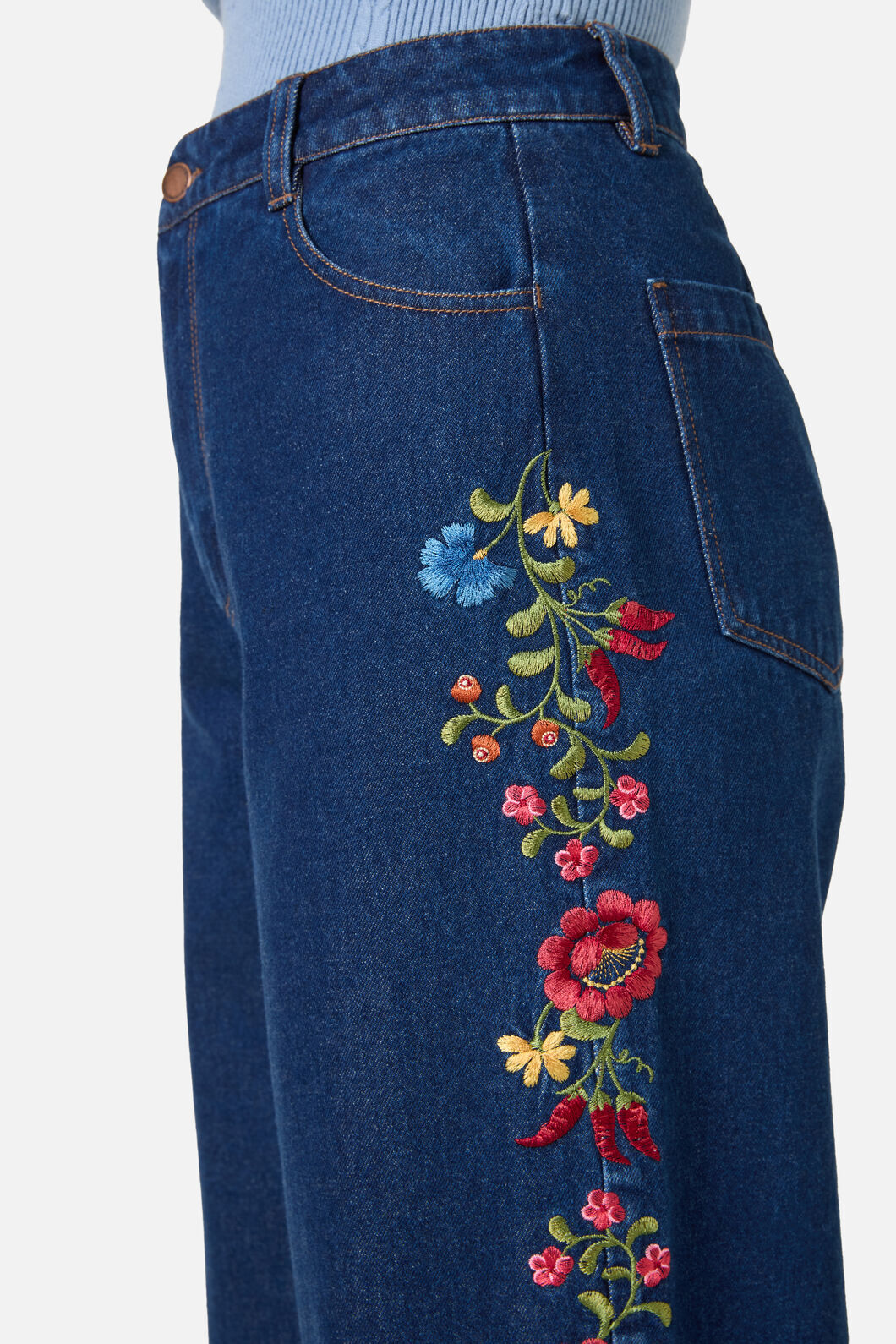 Princess Highway - Joelle Embroidered Jean - blue-denim