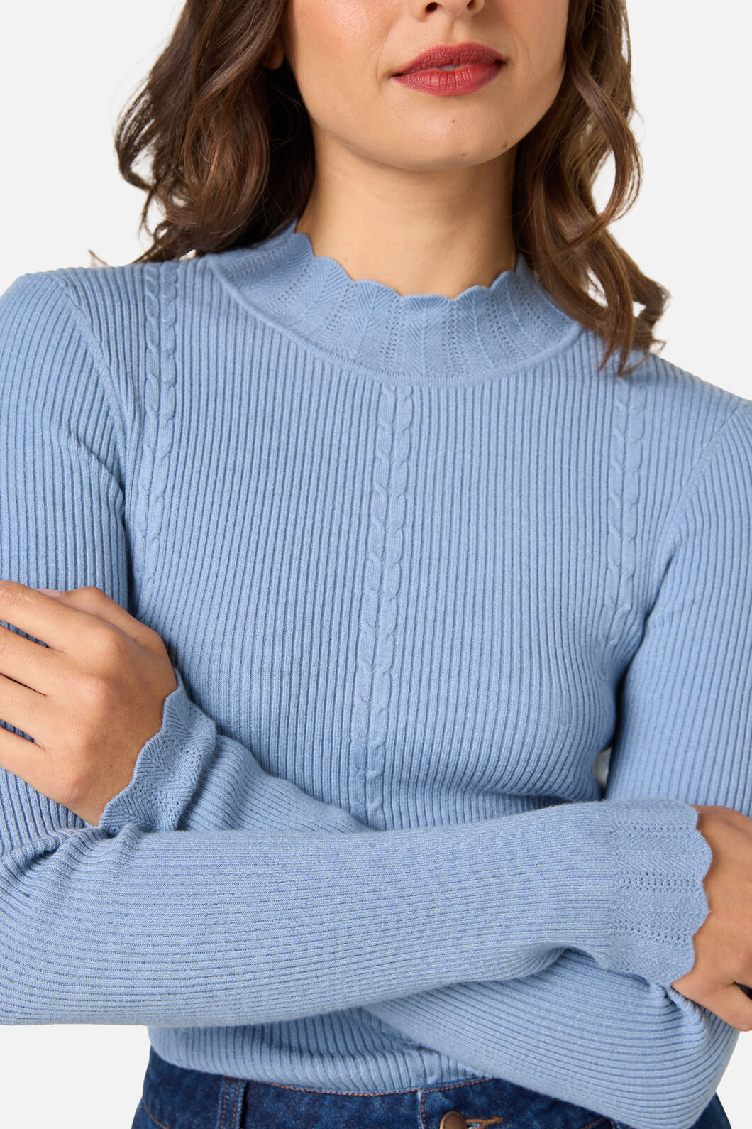 Princess Highway - Sophie Long Sleeve Knit Top - blue