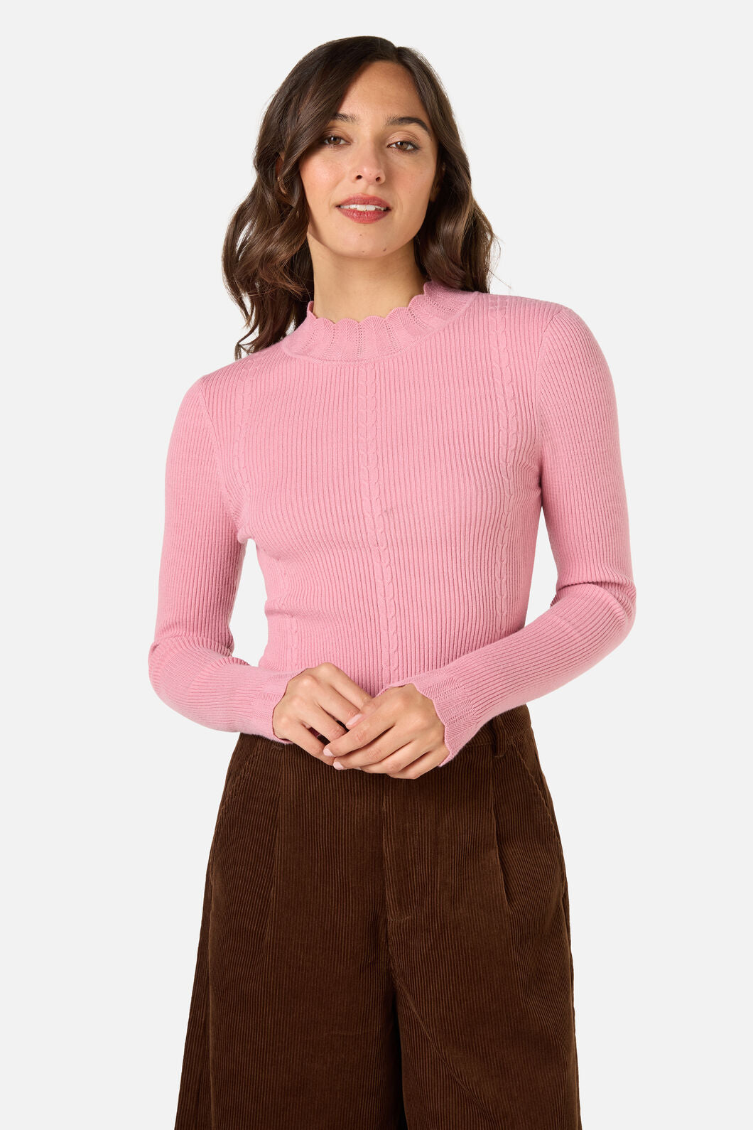 Princess Highway - Sophie Long Sleeve Knit Top - pink