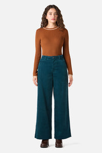 Princess Highway - Fifi Long Sleeve Rib Knit Top - toffee