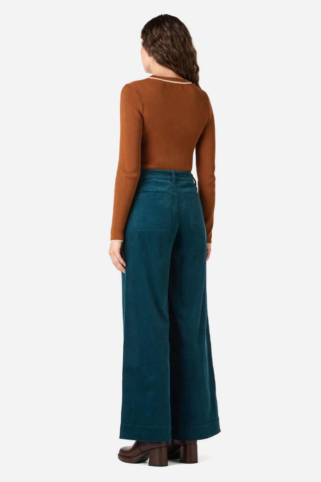 Princess Highway - Fifi Long Sleeve Rib Knit Top - toffee