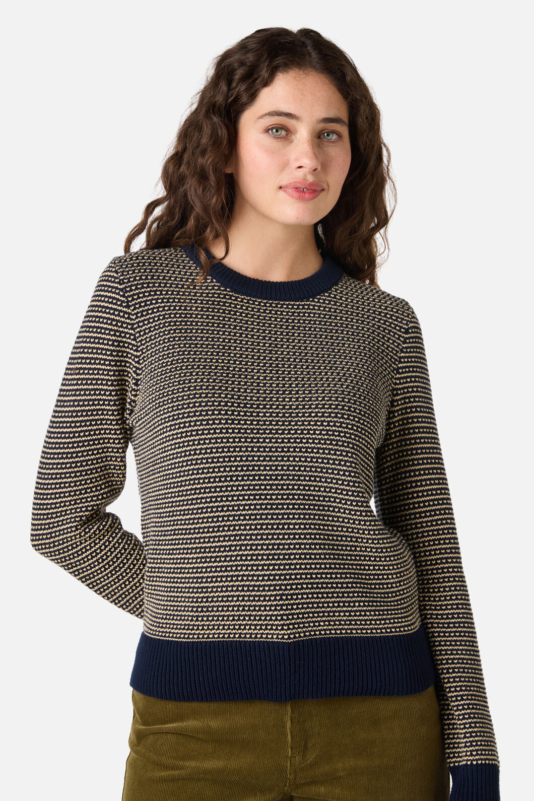 Princess Highway - Riley Vintage Knit Jumper - navy