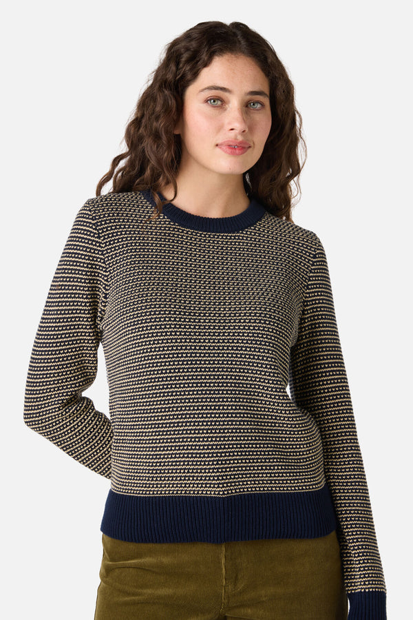 Princess Highway - Riley Vintage Knit Jumper - navy