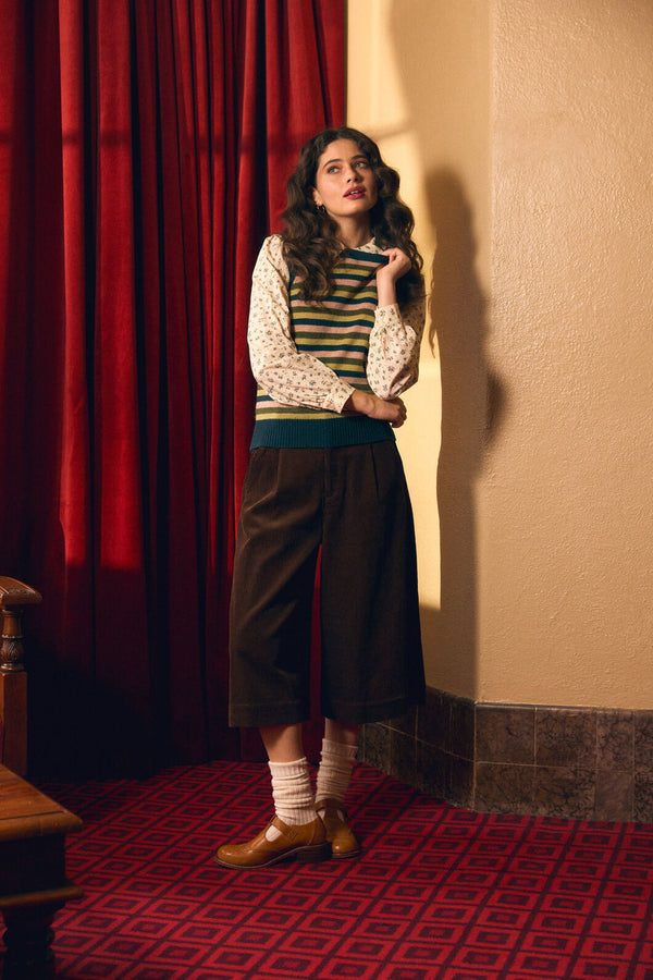 Princess Highway - Adeline Cord Culotte - chocolate