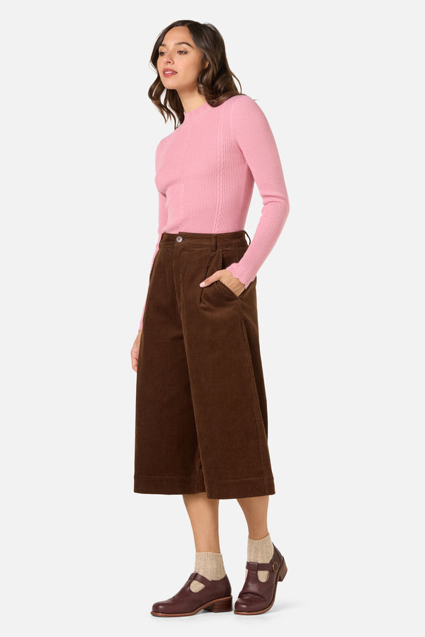 Princess Highway - Adeline Cord Culotte - chocolate