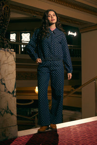 Princess Highway - Polka Spot Denim Jean - dark-denim