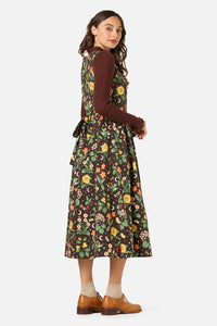 Princess Highway - Midnight Garden Midi Dress - chocolate