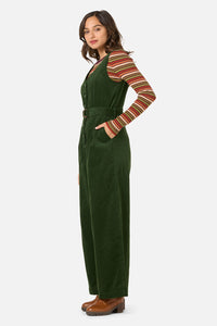 Princess Highway - Robyn Cord Jumpsuit - green