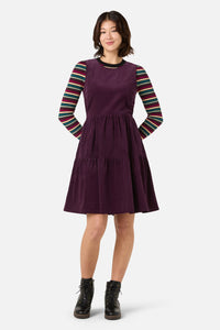 Princess Highway - Dani Cord Sleeveless Dress - grape