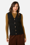 Princess Highway - Milena Cable Knit Vest - black
