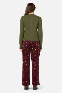 Princess Highway - Jodie Wool Blend Cardigan - olive-green