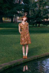 Princess Highway - Kangaroo & Flora Shirt Dress - rust