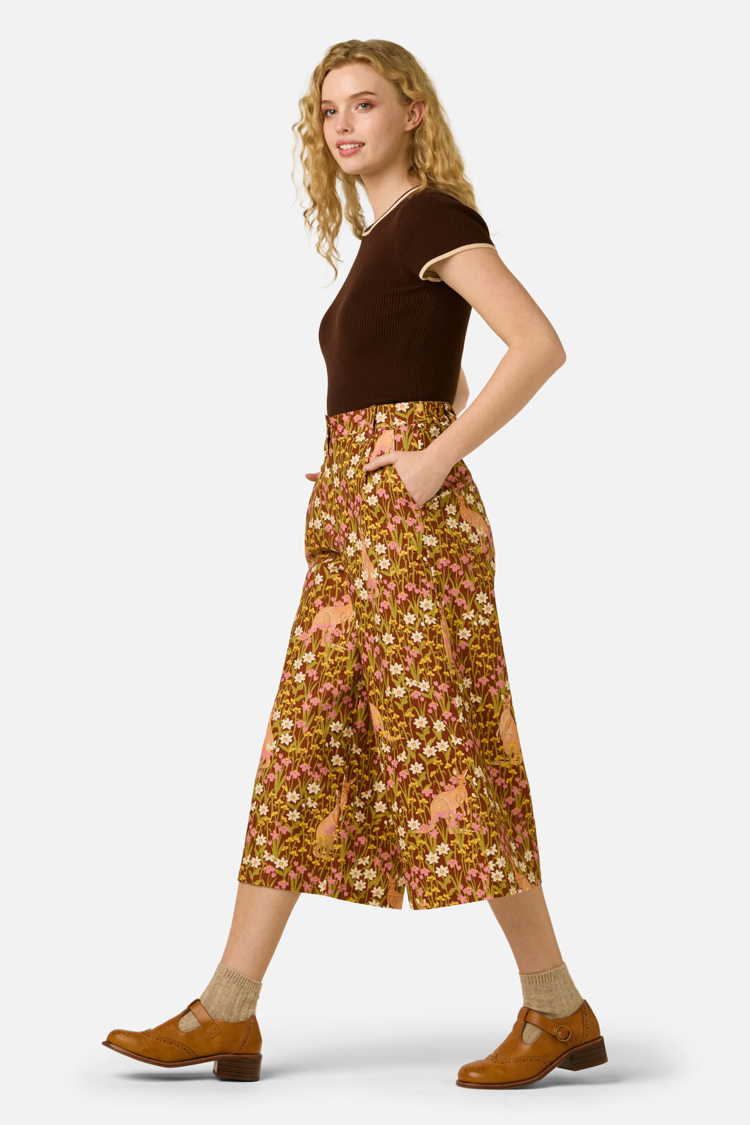 Princess Highway - Kangaroo & Flora Culotte - rust