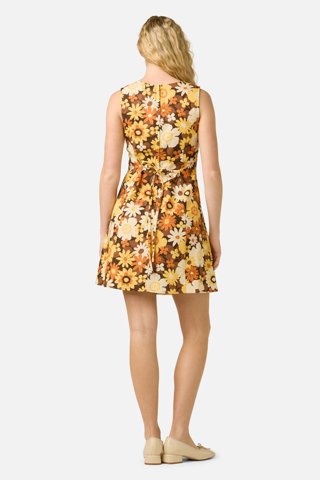 Princess Highway - Twiggy Floral Shift Dress - golden-brown
