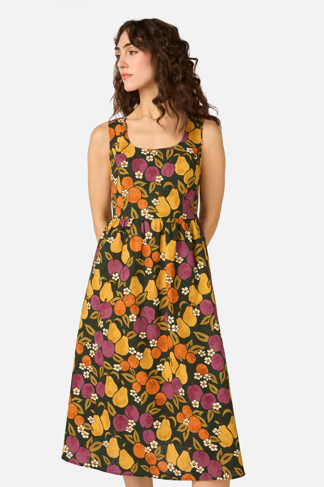 Princess Highway - Fancy Fruit Midi Dress - green