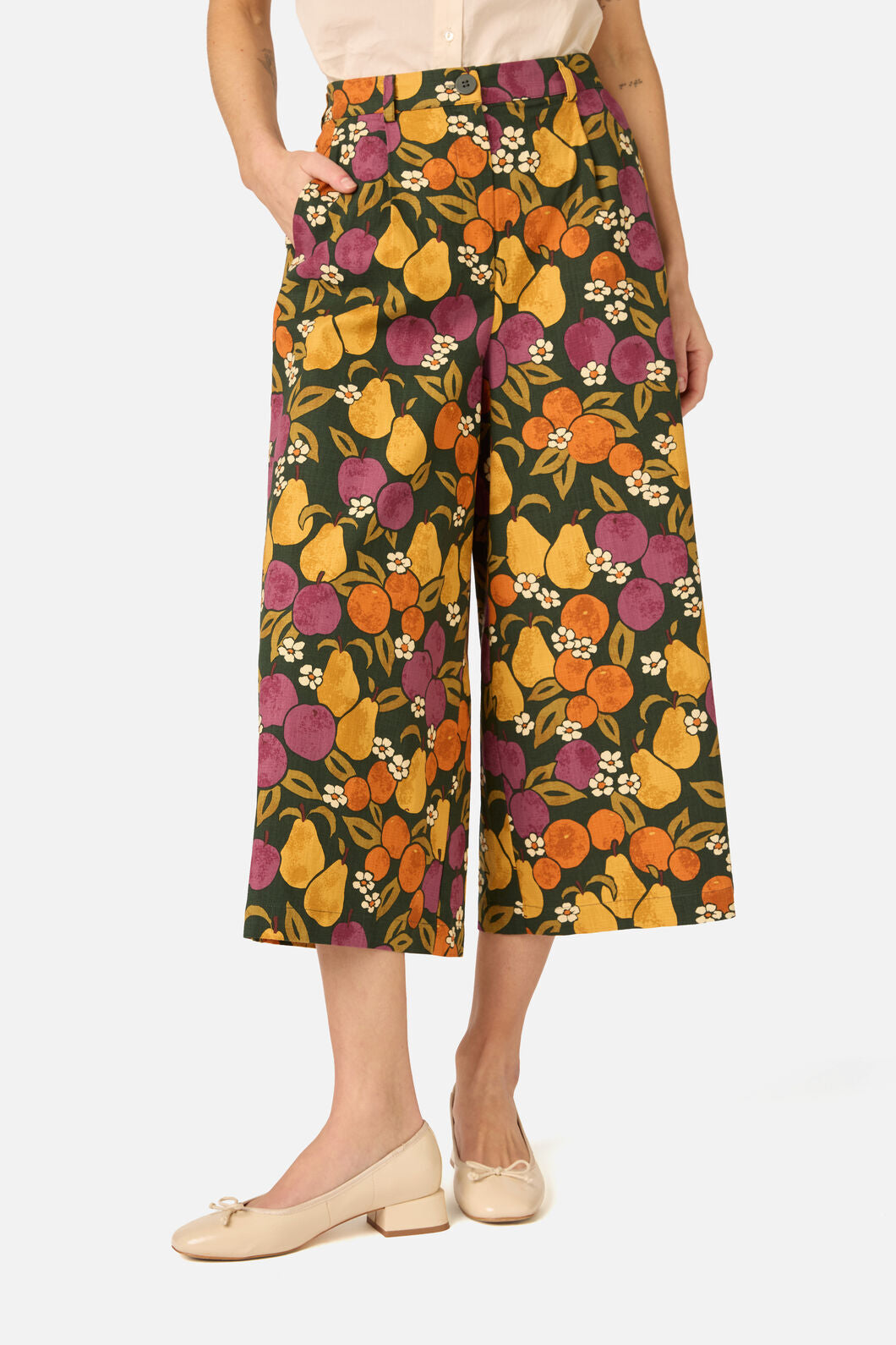 Princess Highway - Fancy Fruit Culotte - green