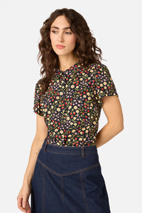 Princess Highway - Ditsy Ladybug Floral Blouse - navy