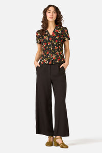Princess Highway - Posy Floral Blouse - black