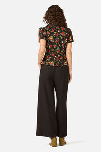 Princess Highway - Posy Floral Blouse - black