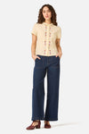 Princess Highway - Ladybug Embroidered Blouse - lemon